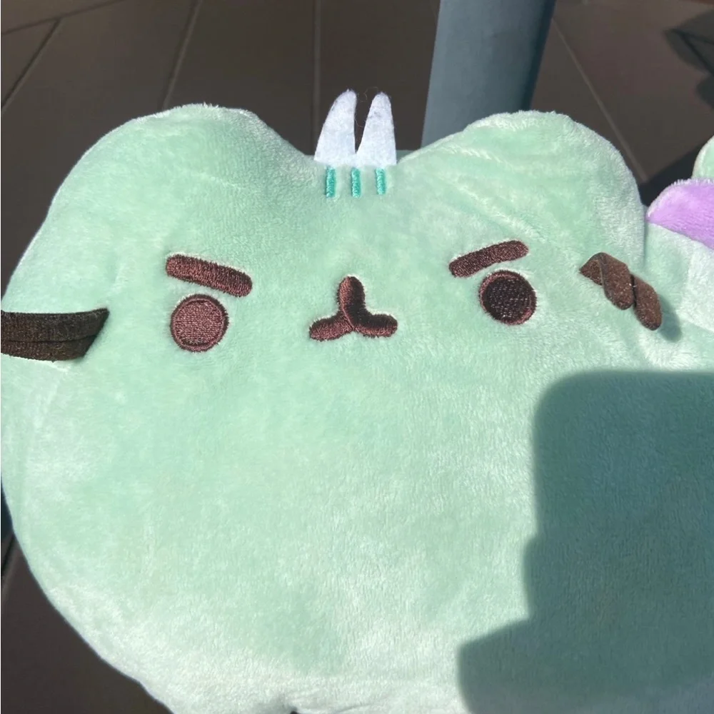 GUND Pusheen Dragonsheen Squeezer Wing Movement Stuffed Cat Dragon, Green - Picture 2 of 10